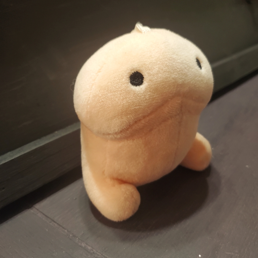 Cute Little Alien Guy Keychain or Bald Man or Tadpole